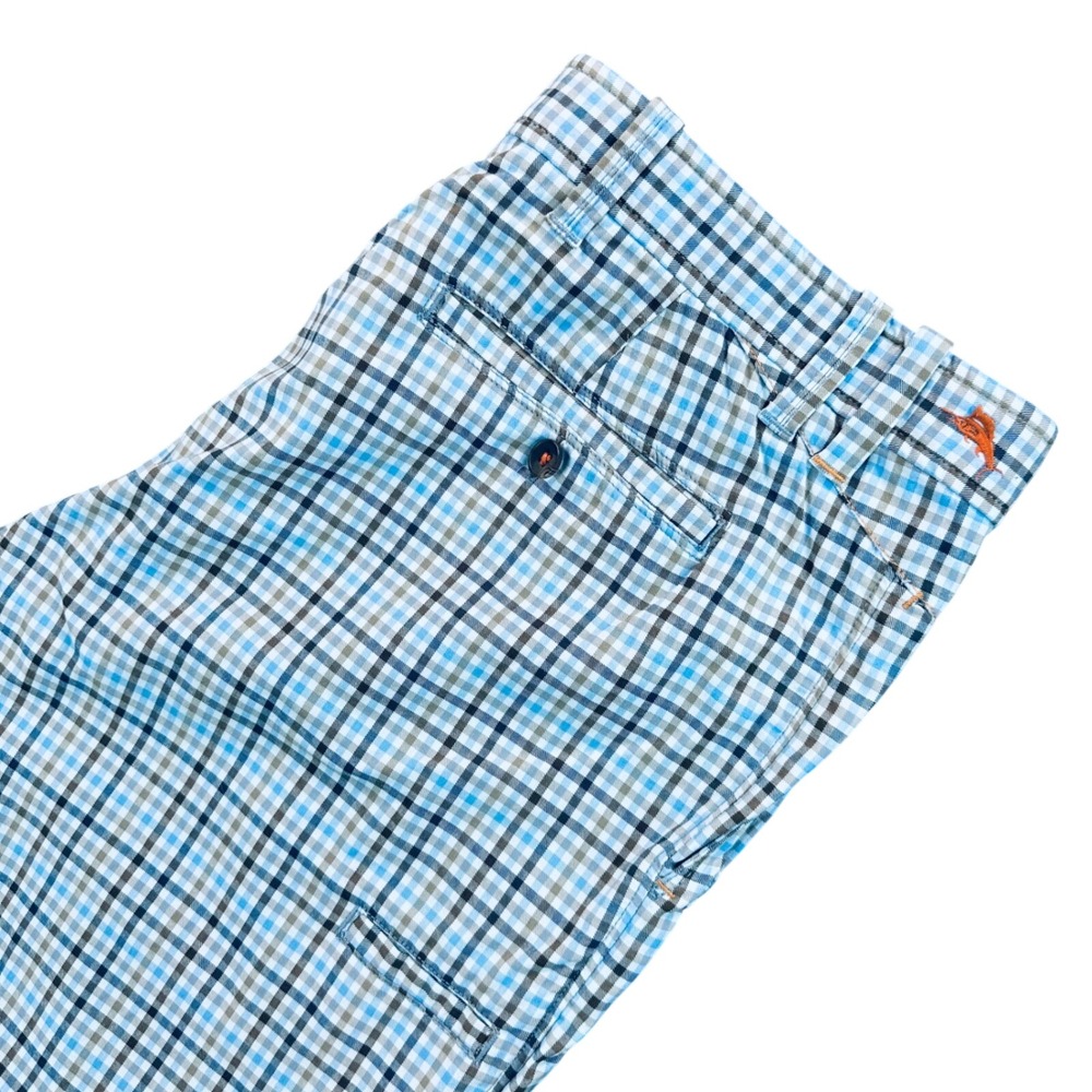 Tommy Bahama Blue White Plaid Men’s Shorts